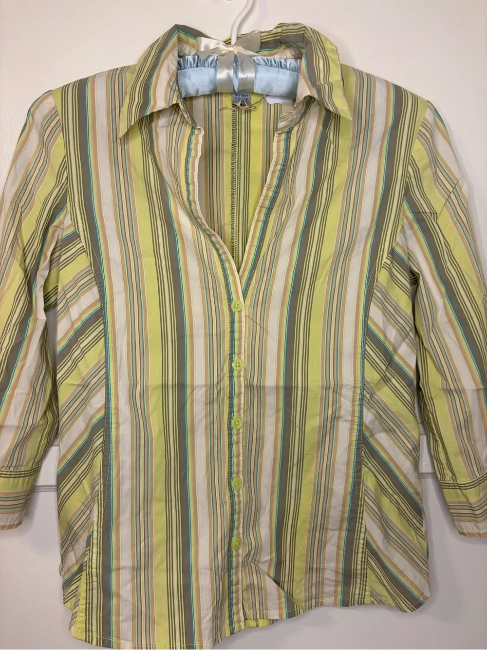 Old Navy Vintage Striped Button Up Shirt - Picture 2 of 4